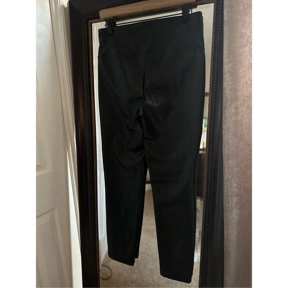 Badgley Mischka Faux Leather Straight Leg Pants Size‎ Medium Black - Picture 7 of 10